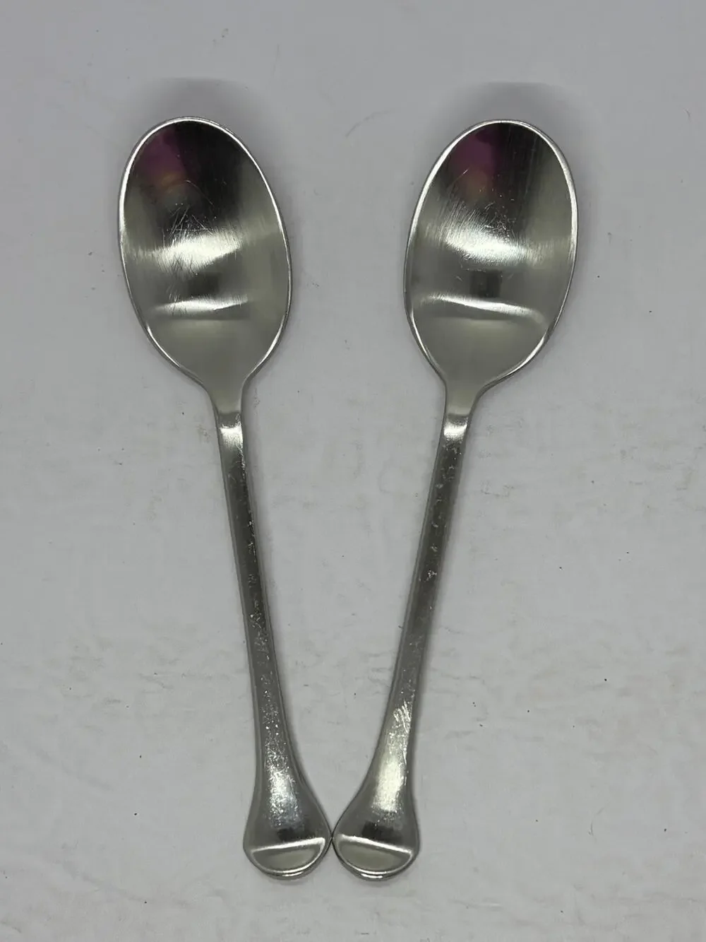 MCM Vintage Dansk Kobenhavn Lot of 2 Soup Spoons JHQ/China Stainless Flatware